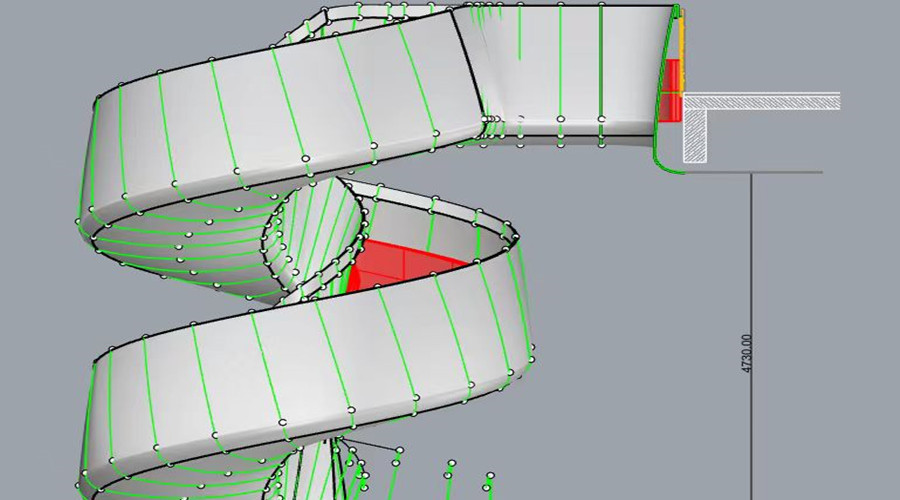 深圳卓越GRG旋轉(zhuǎn)樓梯定制項目