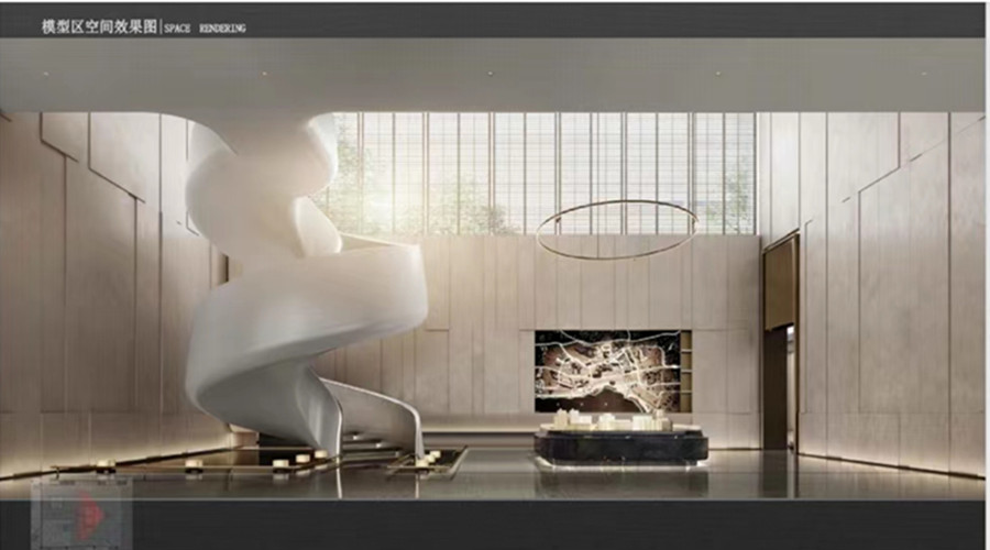 深圳卓越GRG旋轉(zhuǎn)樓梯定制項目