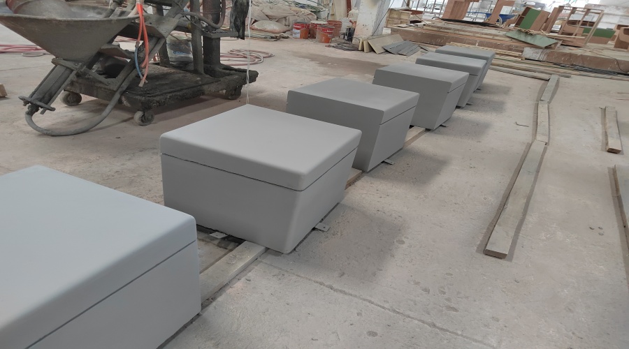 GRC清水混凝土坐凳 GRC清水混凝土坐凳