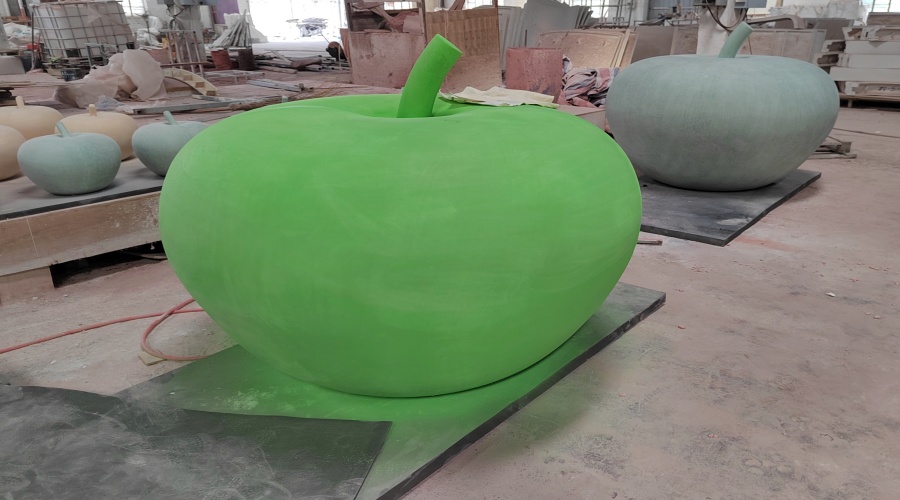 北京昌平GRC蘋果車檔隔離墩工程 北京昌平GRC蘋果車檔隔離墩工程