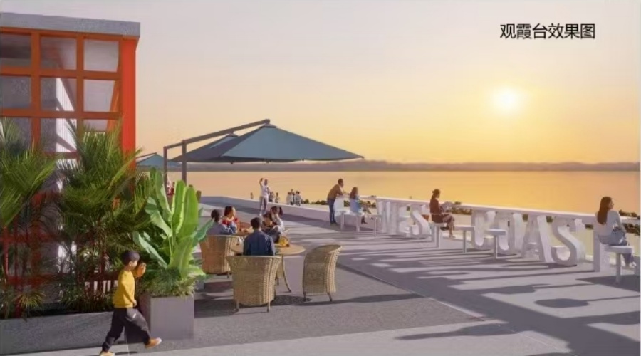 海南海口岸線UHPC坐凳與吧臺工程案例 海南海口岸線UHPC坐凳與吧臺工程案例