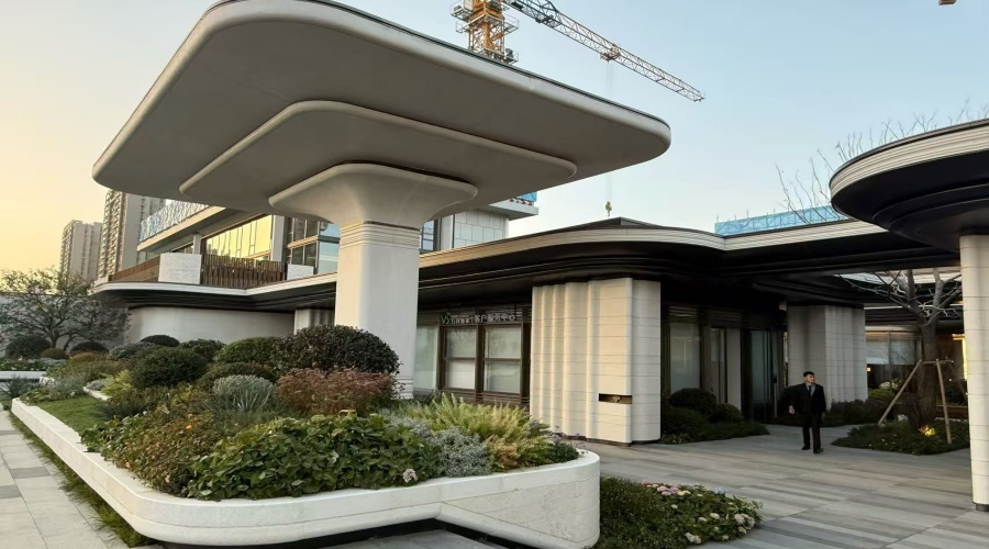 合肥售樓部UHPC柱子幕墻造型 合肥售樓部UHPC柱子幕墻造型